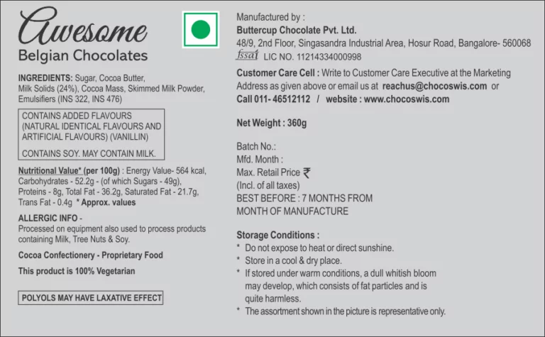 Awesome Belgian Chocolates-24 Pcs - Image 3