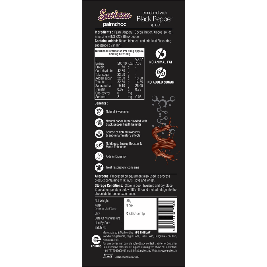 Swizzo Palm Choc-Black Pepper - Image 2